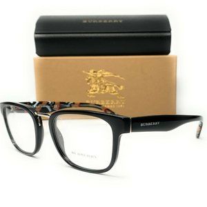 Burberry Men's Black Square Eyeglasses!